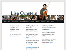 Tablet Screenshot of lisaornstein.com